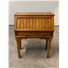 Image 7 : Vintage Drop Front Writing Desk with Removeable Storage - When closed: 32.5x16.5" & 42"T
