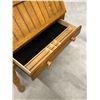 Image 8 : Vintage Drop Front Writing Desk with Removeable Storage - When closed: 32.5x16.5" & 42"T