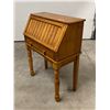 Image 9 : Vintage Drop Front Writing Desk with Removeable Storage - When closed: 32.5x16.5" & 42"T