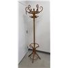 Image 1 : Nice Solid Wood Coat Tree / Rack Approximately 80" tall (top piecs spins and is removeable)