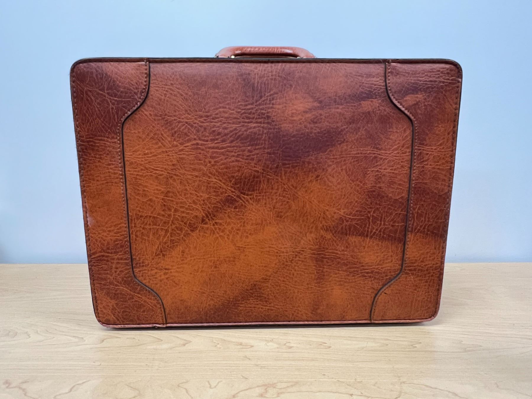 Vintage Stradellina Leather Briefcase / Hard Case (approx 18x13x4")