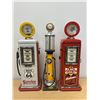 Image 1 : 3 Decorative Replica Vintage Gas Pumps - Small Storage etc (see description)