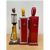 Image 4 : 3 Decorative Replica Vintage Gas Pumps - Small Storage etc (see description)