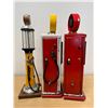 Image 6 : 3 Decorative Replica Vintage Gas Pumps - Small Storage etc (see description)