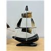 Image 3 : 2 Horn Carved Decorative Nautical Ships Boats (larger approx: 12.5"W 11.5"T)