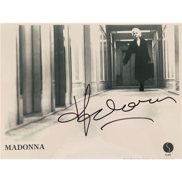Madonna signed photo
