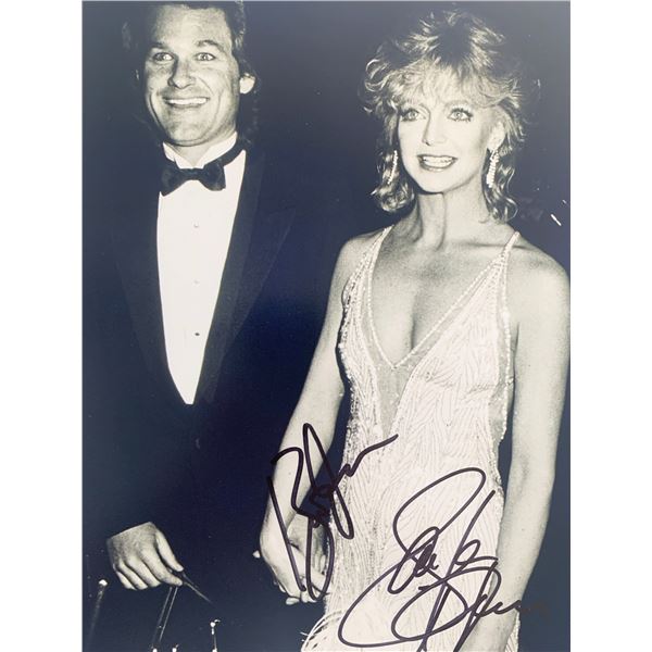 Kurt Russell and Goldie Hawn  signed photo