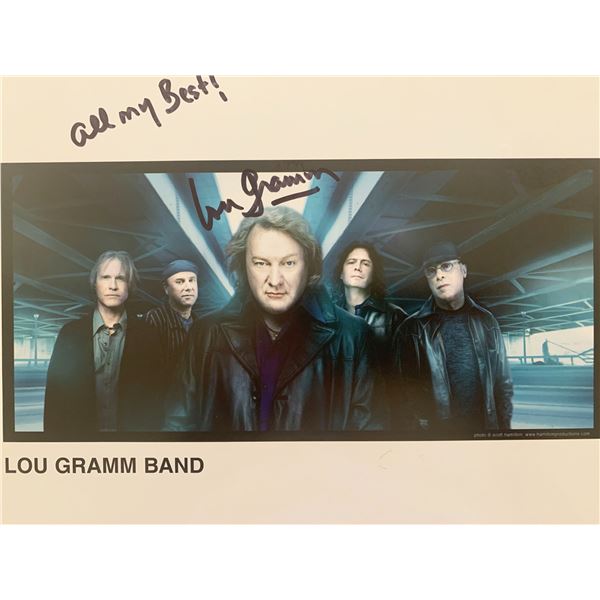 Foreigner Lou Gramm signed photo