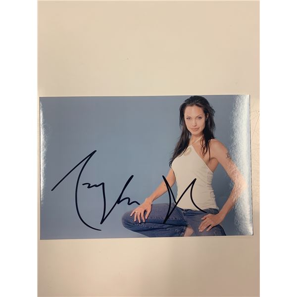 Angelina Jolie signed photo