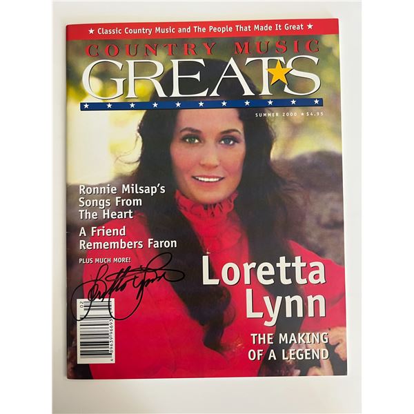 Loretta Lynn signed magazine