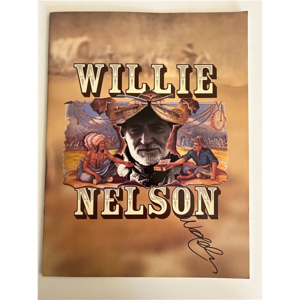 Willie Nelson signed booklet
