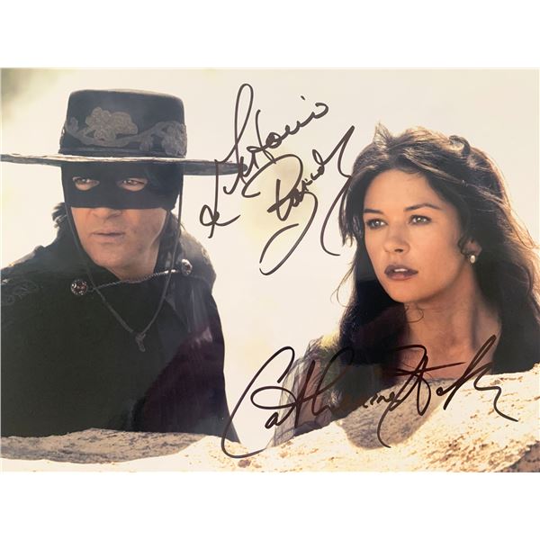 The Mask of Zorro  Antonio Banderas and Catherine Zeta-Jones signed movie photo