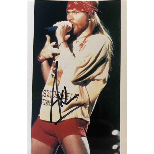 Guns N' Roses  Axl Rose signed photo