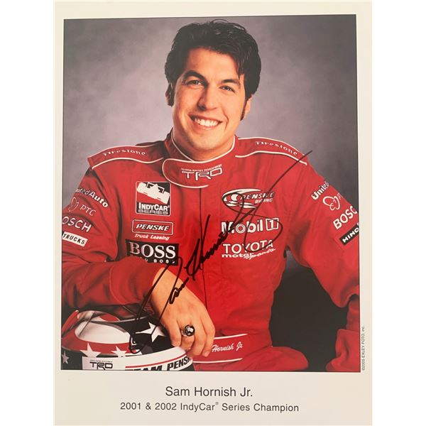 2001 & 2002 IndyCar Series Champion Sam Hornish Jr. signed photo