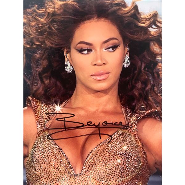 Beyonce signed photo