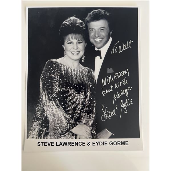 Steve Lawrence and Eydie Gorme signed photo