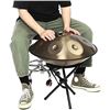 Image 1 : Hand Pan Metal Drum with Stand and Carrying Case,  NEW IN BOX , FREE DELIVERY NEAR EDMONTON