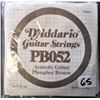 Image 1 : D'Addario PB052 Phosphor Bronze Wound Acoustic Guitar Single String, .052 PB052 - 5 Total