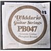 Image 1 : D'Addario PB047 Phosphor Bronze Wound Acoustic Guitar Single String - 3 Total