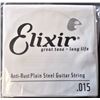 Image 1 : Elixir Guitar Single String Anti-Rust Plain Steel Size .015 - 21Total