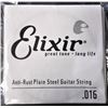 Image 1 : Elixir Guitar Single String Anti-Rust Plain Steel Size .016 - 18Total