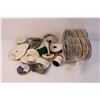 Image 2 : Box of Misc. Craft Supplies - Ribbon