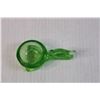 Image 3 : Vintage Green Glass Bird and Nest Figurine