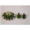 Image 2 : Set of Vintage Rhinestone Brooch and Clip On Earrings Set - Made in France