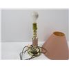 Image 2 : Brass & Glass Table Lamp (not working)