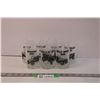 Image 1 : (7) Libbey Automobile Highball Glasses - Cadillac, Chevrolet, Mercedes