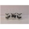 Image 3 : (7) Libbey Automobile Highball Glasses - Cadillac, Chevrolet, Mercedes