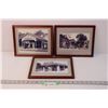 Image 1 : (3) Vintage Frames with Gas Station Pictures