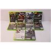 Image 2 : (10) Lot of Various X-Box 360 Games - NHL, GTA, UFC, Call of Duty (Dishonored is Missing Disc)