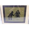 Image 2 : 2X the Bid Price- Framed Indigenous Art on Burlap