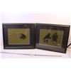 Image 1 : 2X the Bid Price- Framed Indigenous Art on Burlap