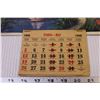 Image 2 : 1946 Cyrillic / English Calendar (Russian or Ukrainian? Incomplete)