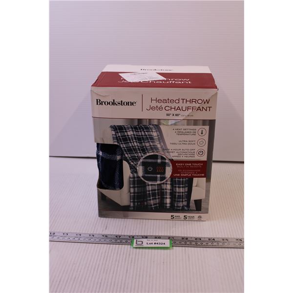 Brookstone Heated Throw (Store Return, As is)