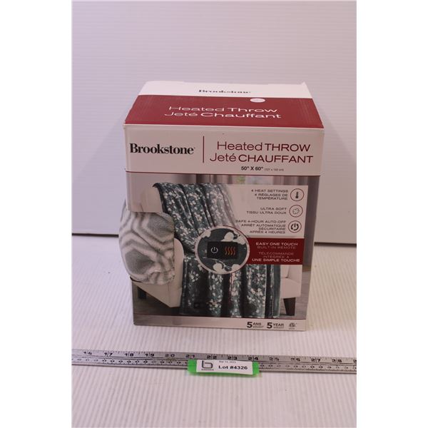 Brookstone Heated Throw (Store Return, As is)