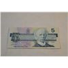 Image 4 : 1986 5 Dollar Canadian Bill