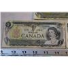 Image 3 : (3)1973 1 Dollar Canadian Bills