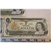 Image 4 : (3)1973 1 Dollar Canadian Bills