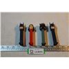 Image 1 : (4) Pez Dispensers (Batman, Wonder Woman, Boba Fet)
