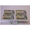 Image 1 : (4) 1973 Canadian 1 Dollar Bills