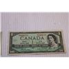 Image 3 : (2) 1954 Canadian 1 Dollar Bills