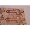 Image 3 : (8) 1986 Canadian 2 Dollar Bills (poor)