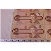 Image 5 : (8) 1986 Canadian 2 Dollar Bills (poor)