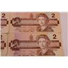 Image 4 : (8) 1986 Canadian 2 Dollar Bills (poor)