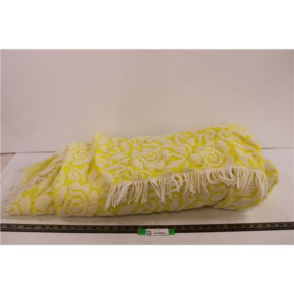 Yellow Chennille Bedspread