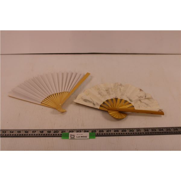 (2) Folding Fans