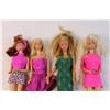 Image 2 : (4) Assorted Barbie Dolls - 1980s (Outfit on Far Right Barbie Has Damage, Some Have Marks on Legs)